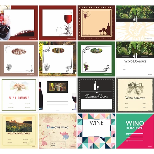 Rinkinys: kamščiai + etiketės + kapsulės - 8 vnt. - 2