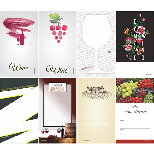 Rinkinys: kamščiai + etiketės + kapsulės - 8 vnt. - 3