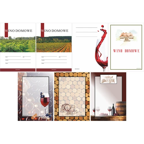 Rinkinys: kamščiai + etiketės + kapsulės - 8 vnt. - 4