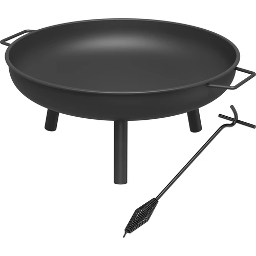 Rinkinys: laužavietė Ø 58 cm ir žarsteklis-laikiklis katiliukui arba ketinio puodo dangčiui