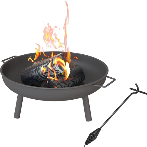 Rinkinys: laužavietė Ø 58 cm ir žarsteklis-laikiklis katiliukui arba ketinio puodo dangčiui - 2