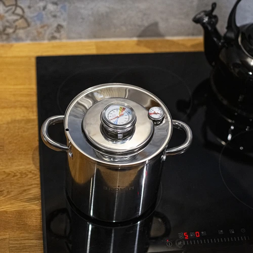 Rinkinys su vandens apvalkalu - 1,5 kg kumpių virimo aparatas + puodas - 20