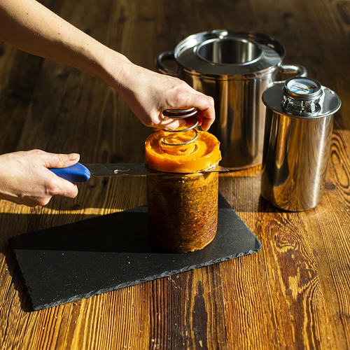 Rinkinys su vandens apvalkalu - 1,5 kg kumpio virimo prietaisas + puodas - 25