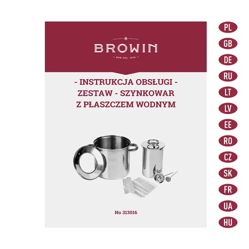 Rinkinys su vandens apvalkalu – 1,5 kg kumpio virimo indas + puodas - 13