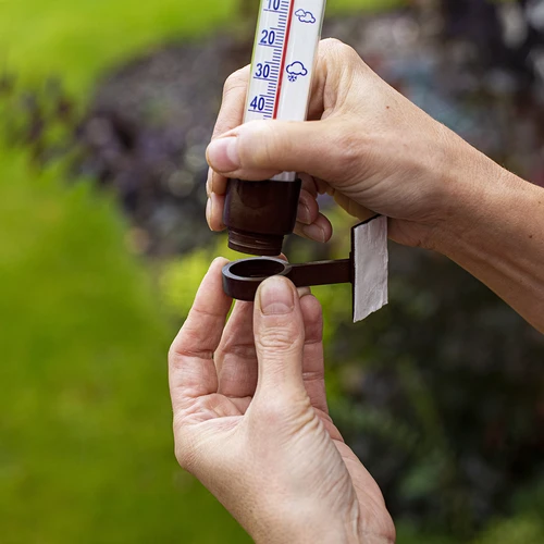 Rudas lauko termometras (nuo -60°C iki +50°C) 23 cm - 6