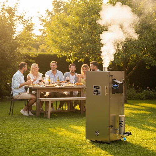 Rūkykla dragON plieninė 220 l, IQ – su Wi-Fi valdikliu - 15