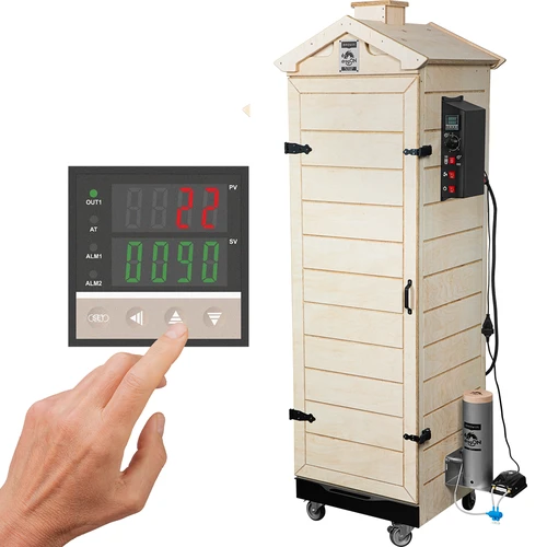 Rūkykla dragON PLYWOOD NATURE – berėmė, modulinė, su skaitmeniniu valdikliu, 320 l