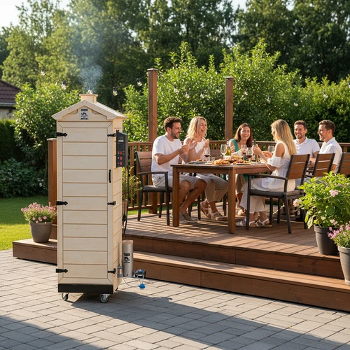 Rūkykla dragON PLYWOOD NATURE – berėmė, modulinė, su skaitmeniniu valdikliu, 320 l - 13