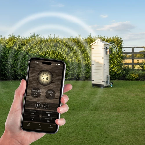 Rūkykla dragON PLYWOOD NATURE – berėmė, modulinė, su Wi-Fi valdikliu, 320 l - 12