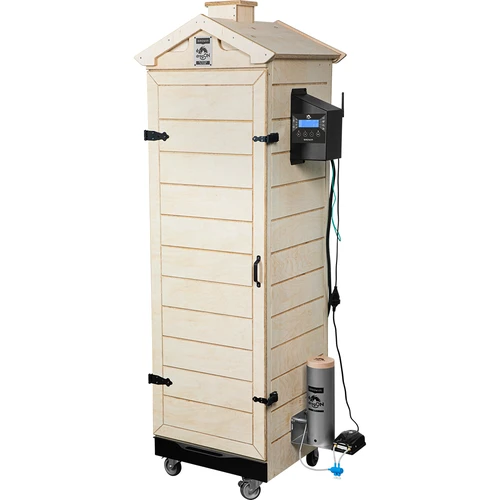 Rūkykla dragON PLYWOOD NATURE – berėmė, modulinė, su „Wi‑Fi“ valdikliu, 320L - 2