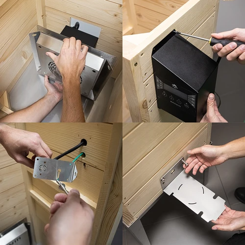 Rūkykla su Wi-Fi, 200 l - dragON WOOD 100IQ su elektriniu šildymo moduliu ir valdikliu - 13