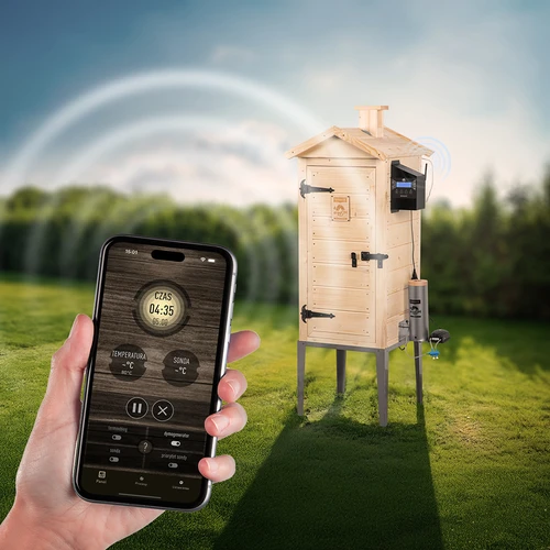 Rūkykla su Wi-Fi, 200 l - dragON WOOD 100IQ su elektriniu šildymo moduliu ir valdikliu - 7