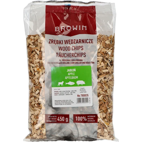 Rūkymo/grilinimo drožlės, obelis, 450 g, kl. 8