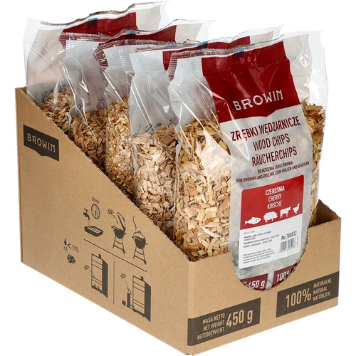 Rūkymo/grilinimo drožlės, vyšnia, 450 g, 8 klasė - 2