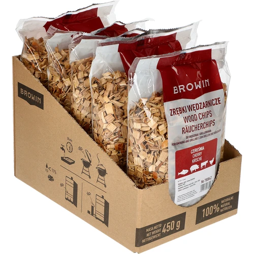 Rūkymo/grilio drožlės, trešnė, 450 g, kl. 10 - 2