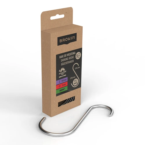 Rūkymo kabliai – S formos, nukirstais 45° galais, 5 mm × 150 mm, 5 vnt. - 2