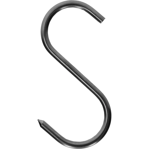 Rūkymo kabliai - S formos, paaštrinti, 5 mm x 100 mm