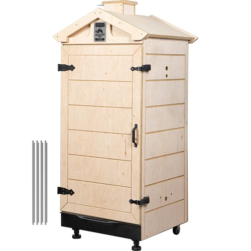 Rūkymo kamera iš atestuotos faneros, berėmė, 200 l, su ratukais