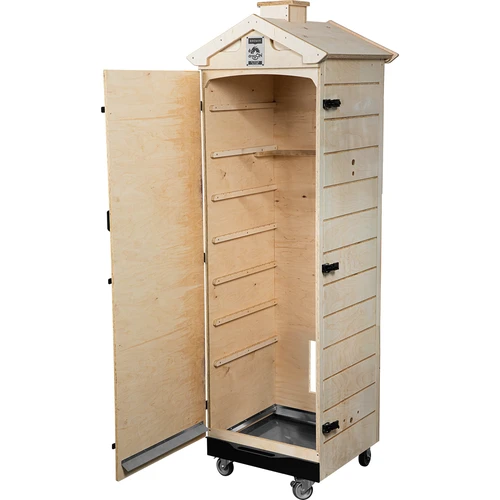 Rūkymo kamera iš sertifikuotos faneros, berėmė, 320 l, su ratukais - 2