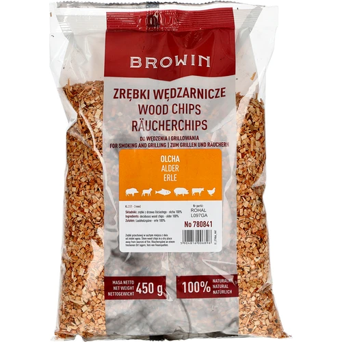 Rūkymo medienos drožlės (100% alksnio), 2 klasė – 450 g x5 - 2