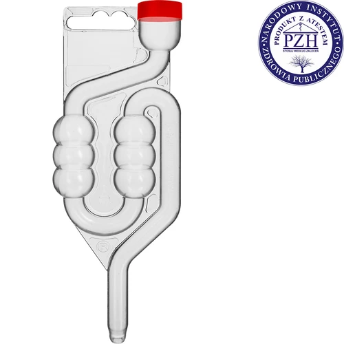 Rurka fermentacyjna 6-komorowa z korkiem ochronnym - 2