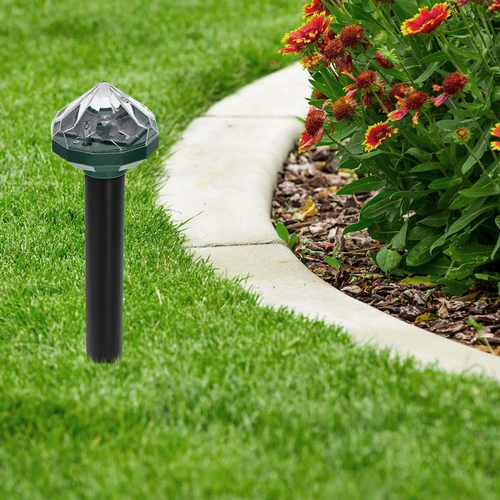 Saulės energija maitinamas kurmių atbaidiklis su LED lempa - 14