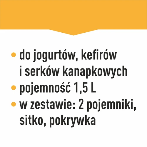 Sero-jogurtownica z termostatem 1,5 L - 18