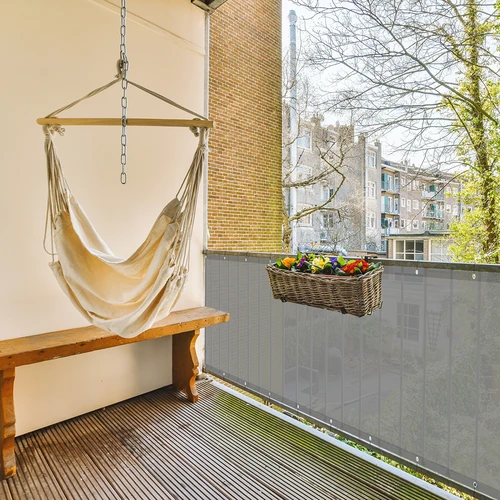 Šešėliavimo tinklas (80 %, 140 g/m²) 0,9x5 m, grafito spalvos - 9