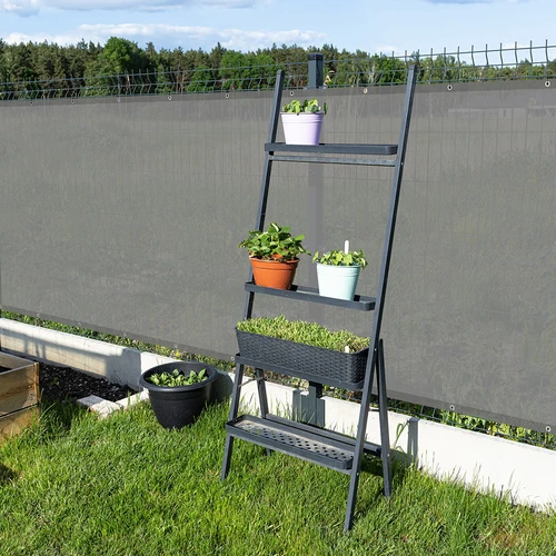 Šešėliavimo tinklas (80 %, 140 g/m²) 1,5 x 5 m, grafitinis - 8