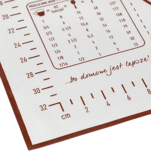 Silikoninis kilimėlis – kočiojimo kilimėlis su spauda: šablonai ir kulinarinis skaičiuotuvas - 4