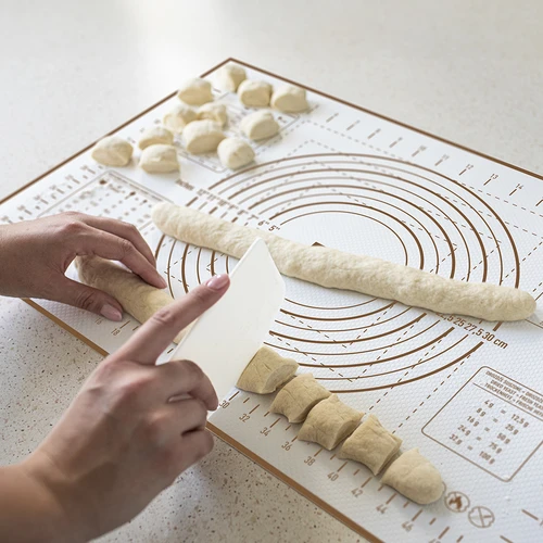 Silikoninis kilimėlis – kočiojimo kilimėlis su spauda: šablonai ir kulinarinis skaičiuotuvas - 8