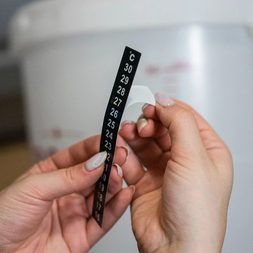 Skystųjų kristalų termometras (nuo +16°C iki +30°C) 13 cm - 4