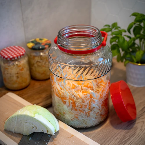 Słoik 5 L z plastikową pokrywą - 7