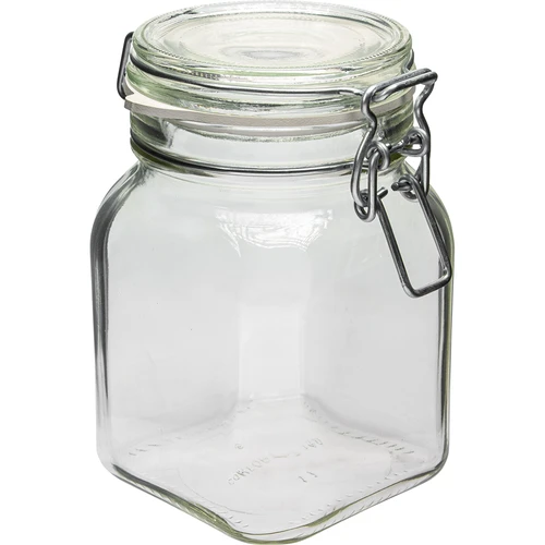 Słoik Comfort 750 ml kwadrat. zamykany hermetycznie  - 1 