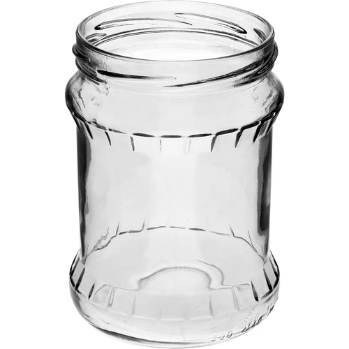 Słoik fisz karbowany 500ml - ze złotą zakrętką fi 82/6, 6 szt. - 3