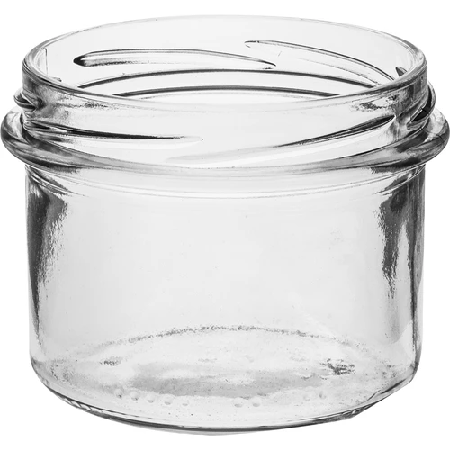 Słoik prosty 235 ml (fi82) z zakrętką czarną 6 szt. - 4