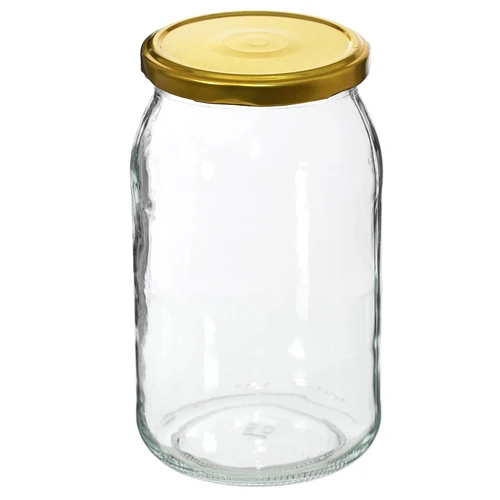Słoik TO 900 ml z zakrętką złotą fi 82/6 - 6 szt. - 3