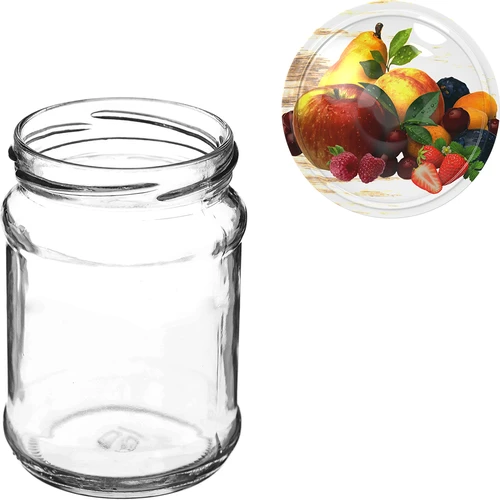 Słoik TO Ćwiartka 250 ml z zakrętką fi 66 - 6 szt - 7