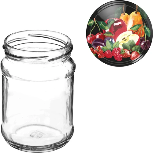 Słoik TO Ćwiartka 250 ml z zakrętką fi 66 - 6 szt - 8