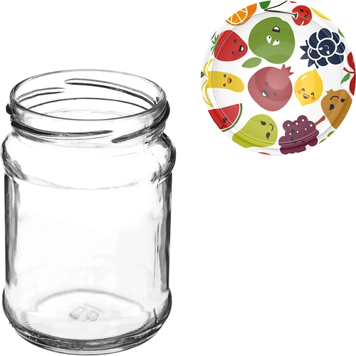 Słoik TO Ćwiartka 250 ml z zakrętką fi 66 - 6 szt - 9