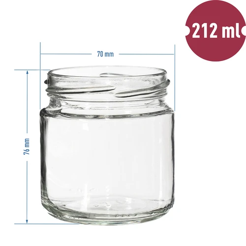 Słoik twist-off 212 ml, fi 66 - 12 szt. - 7
