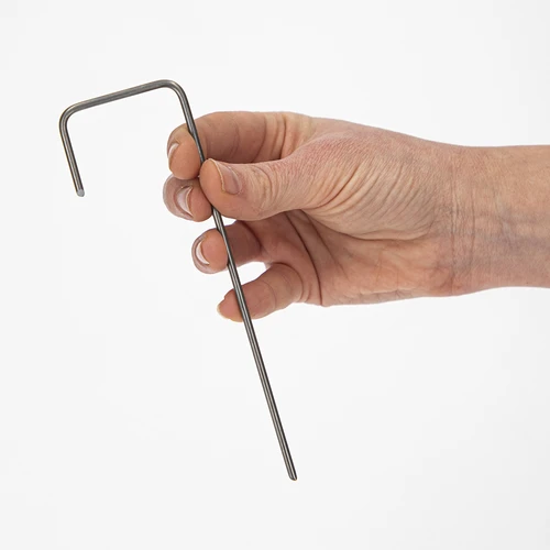 Smeigės agropluoštui, L formos plieninės – 100 vnt. - 5