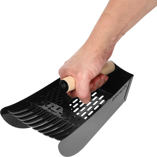 Smulkių vaisių rinktuvas, metalinis, juodas - 7