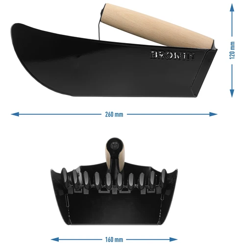 Smulkių vaisių rinktuvas, metalinis, juodas - 10