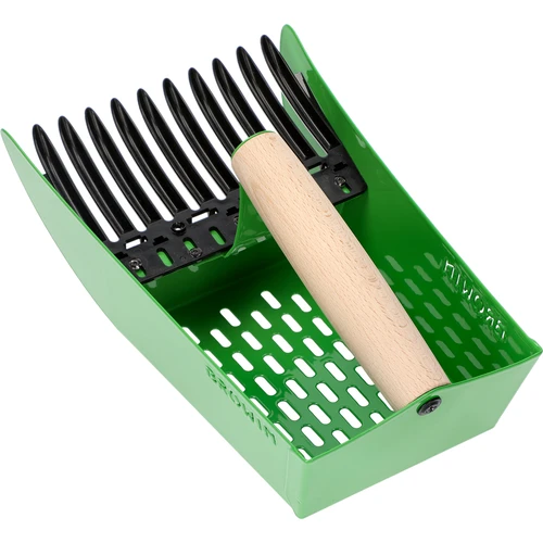 Smulkių vaisių rinktuvas, metalinis, žalias - 3