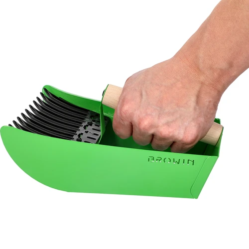 Smulkių vaisių rinktuvas, metalinis, žalias - 6