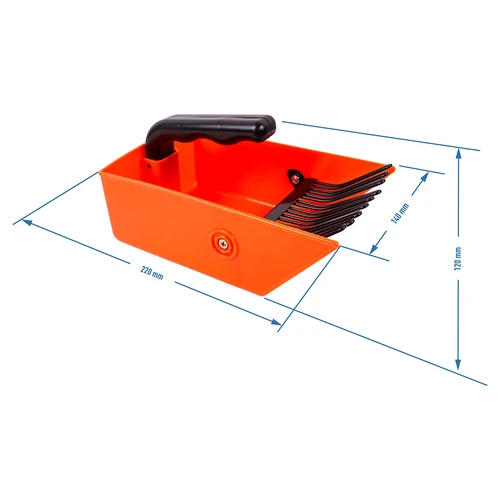 Smulkių vaisių rinktuvas su metaliniais dantimis - 4