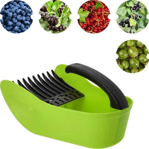 Smulkių vaisių rinktuvas, žalias, iš plastiko - 2