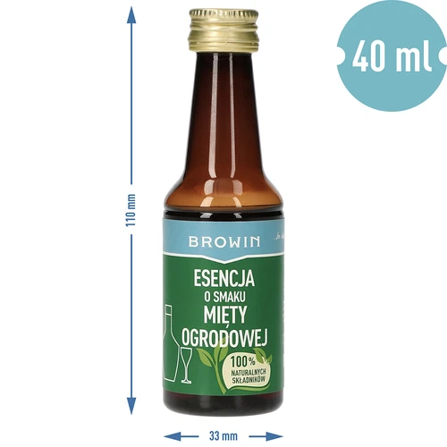 Sodo mėtų skonio esencija, skirta 4 l, 40 ml - 6