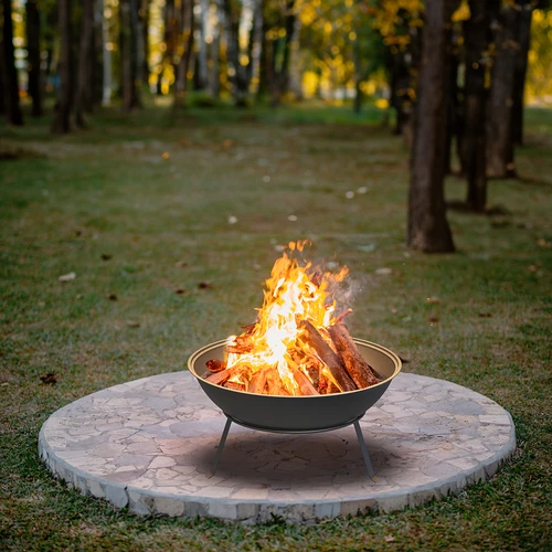 Sodo ugniakuras su grotelėmis, Ø55 cm, apvalus, dubuo - 9